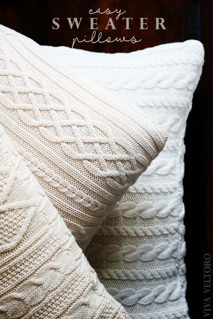 Make your own Sweater Pillows! DIY Tutorial